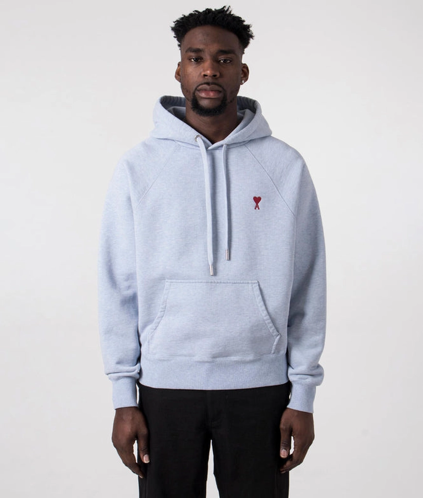 AMI Paris Mens  De Coeur Loopback Hoodie
